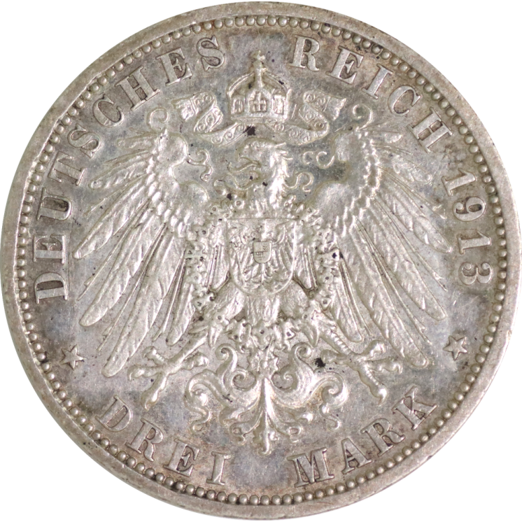 Allemagne - Prusse, 3 Mark 1913 A