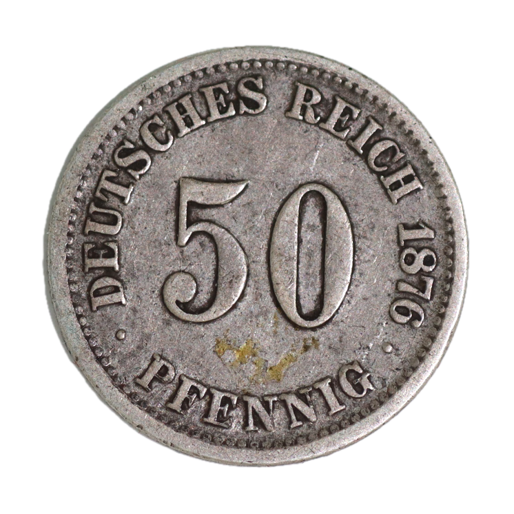 Allemagne, 50 Pfennig 1876 C