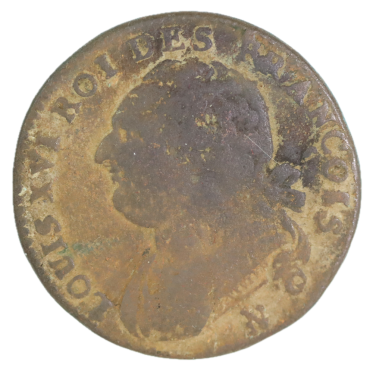 France - Constitution (1791-1792), 12 Deniers 1792 M