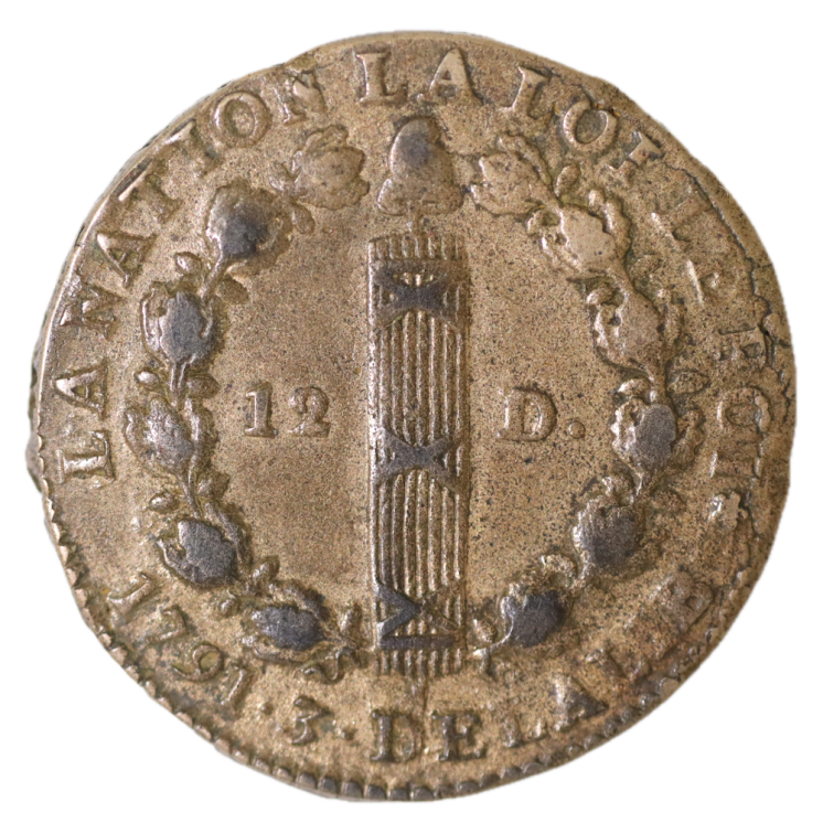 France - 12 Deniers 1791 A (Paris)