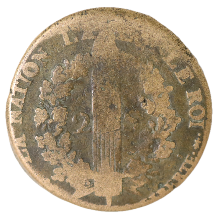 France - Constitution (1791-1792), 2 Sols 1793 AA