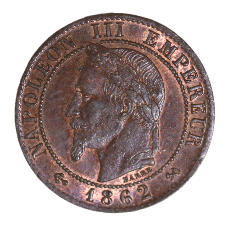 France - IIème Empire (1852-1870), 1 Cent 1862 K (Bordeaux)