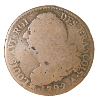 France - Constitution (1791-1792), 2 Sols 1792 A (Paris)