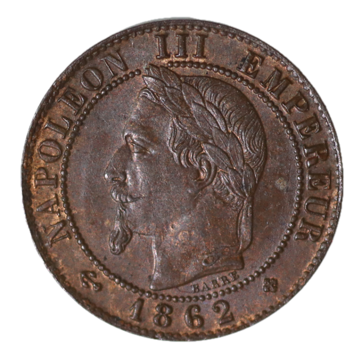 France - IIème Empire (1852-1870), 1 Centime 1862 BB