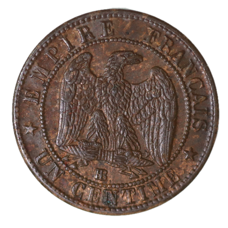 France - IIème Empire (1852-1870), 1 Centime 1862 BB