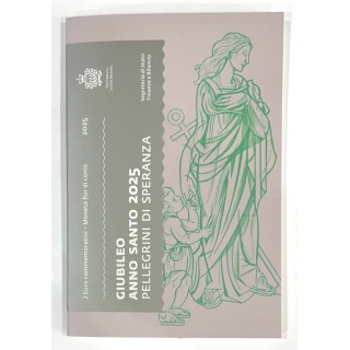 Saint Marin - 2 euros Jubilé, Année Sainte 2025, Pèlerin de l'Espérance