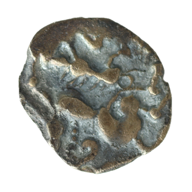 Gauloise - Aulerques Eburovices (Région d'Evreux) Denier d'argent scyphate dit au sanglier