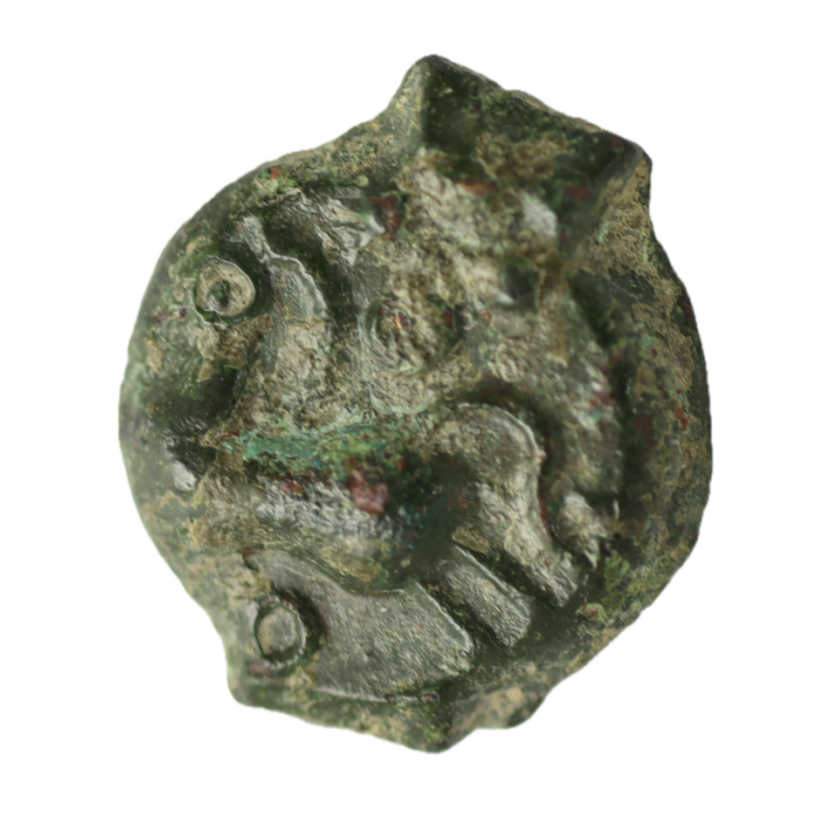 Gauloise - Suessions (Région de Soissons) Bronze au cheval et aux annelets