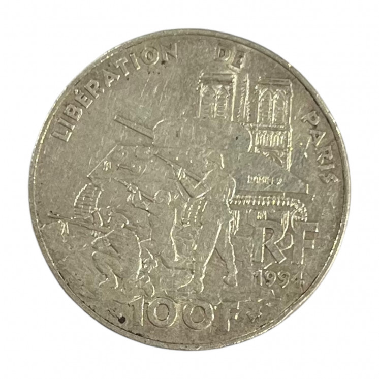 100 Francs Libération de Paris 1994 Argent