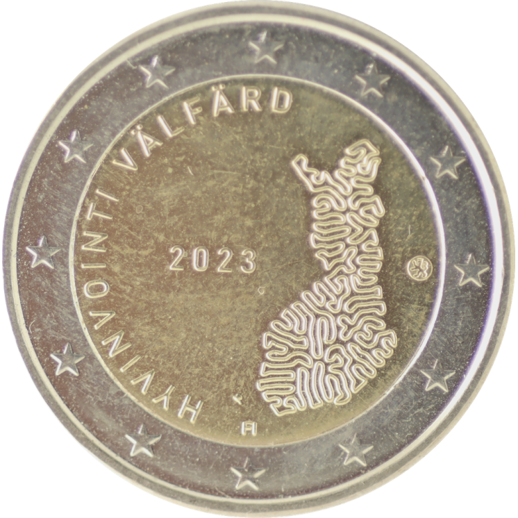 2023 - Finlande 2 euros Services sociaux et santé