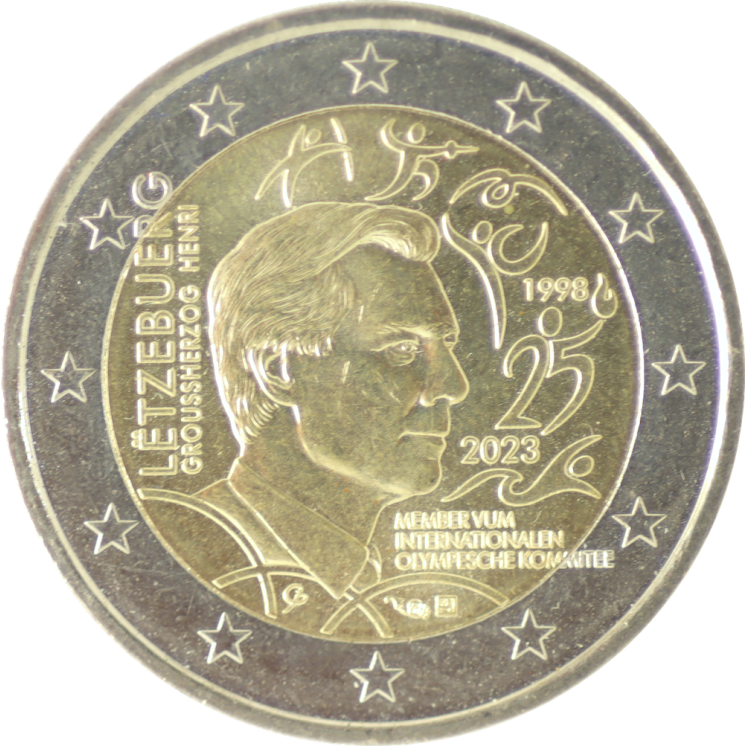 2023 - Luxembourg 2 euros Membre du Comité International Olympique