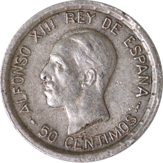 Espagne - Alfonso XII, 50 Centimos 1926