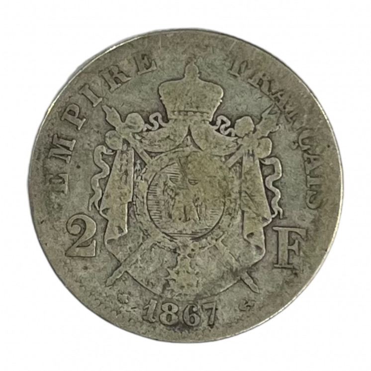 2 Francs Napoléon III 1867 Argent