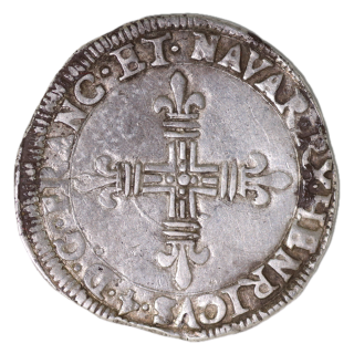 France - Henri IV, 1/4 d'Ecu 1609