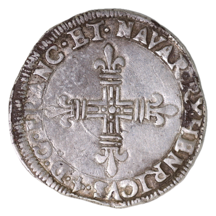 France - Henri IV, 1/4 d'Ecu 1609