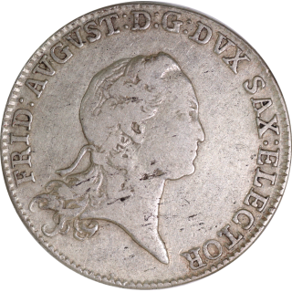 Allemagne - Saxe, Friedrich Auguste, 2/3 Thaler 1772