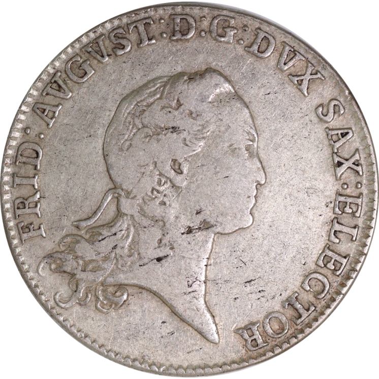 Allemagne - Saxe, Friedrich Auguste, 2/3 Thaler 1772