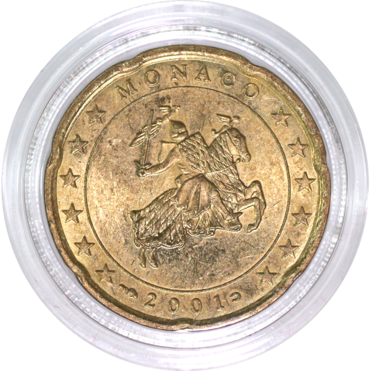 Monaco - 20 Centimes 2001