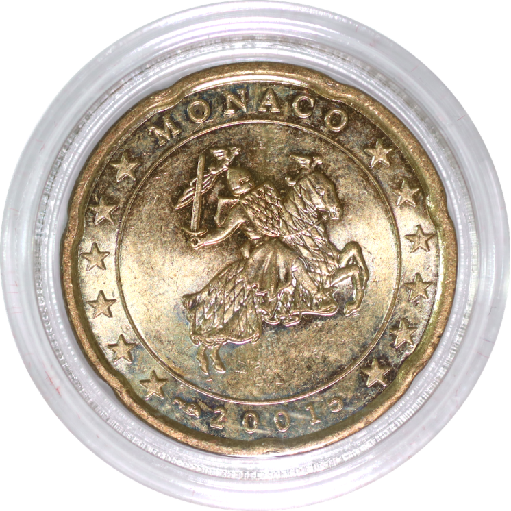 Monaco - 20 Centimes 2001