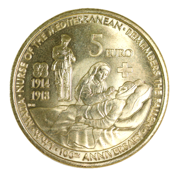 Malte - 5 Euros 2014 Centenaire de la guerre 1914-1918