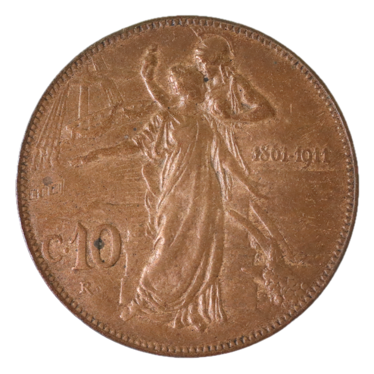 Italie - Victor Emmanuel III, 10 Centimes 1911