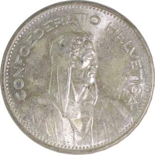 Suisse - 5 Francs 1963