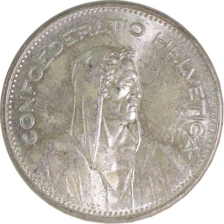 Suisse - 5 Francs 1963