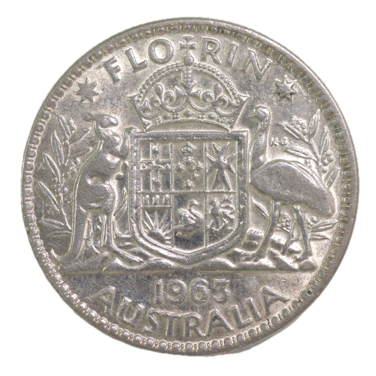 Australie - Elizabeth II, Florin 1963