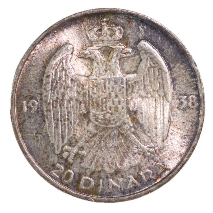 Yougoslavie - Pierre II, 20 Dinara 1938
