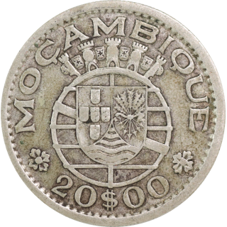 Mozambique - 20 Dollars 1955