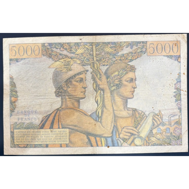 Billet de 5000 Francs Terre et Mer B.2-1-1953