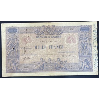 1000 FrancsBleu et Rose, 15 Mars 1916