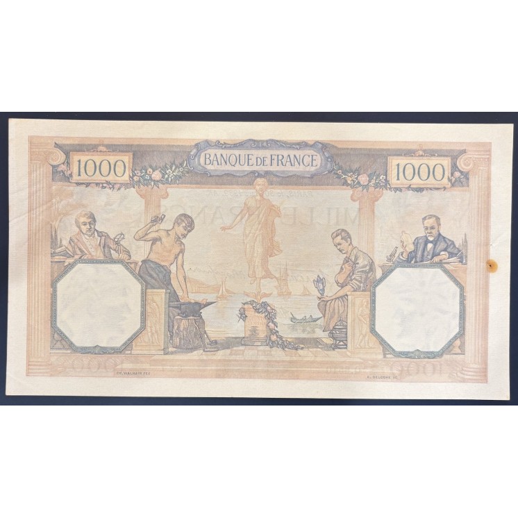 Billet 1000 Francs Cérès et Mercure 30 Mars 1939