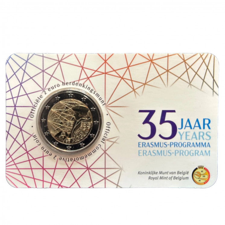 2022 - Belgique, 2 euros Erasmus en Coincard