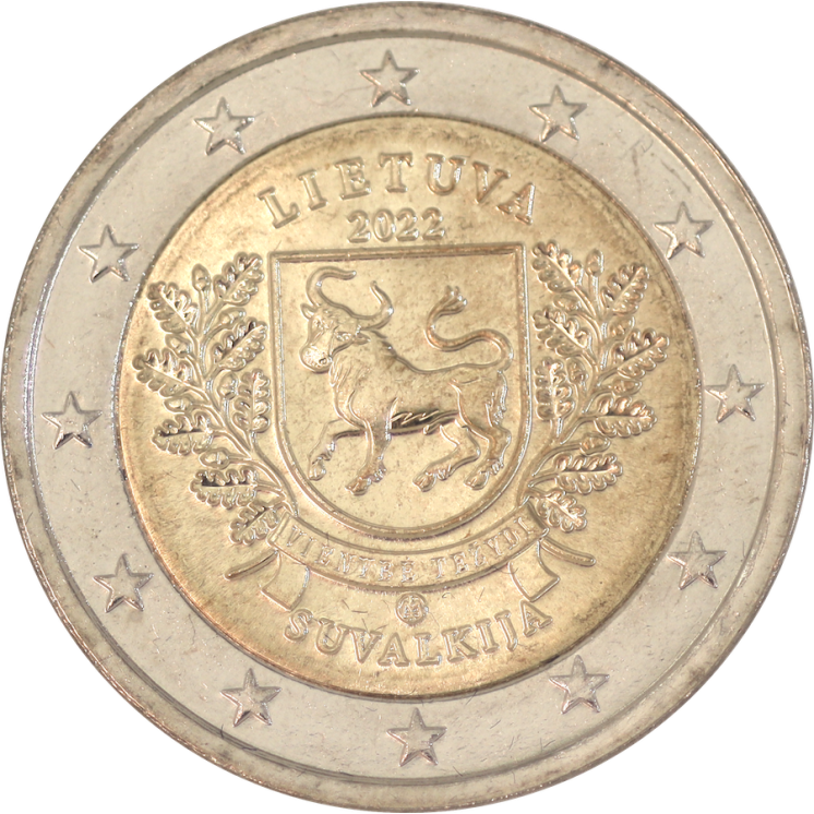 2022 - Lituanie, 2 euros, Région de Suvalkija