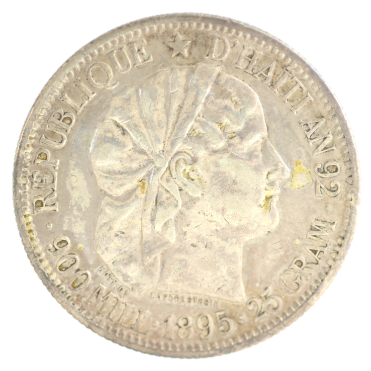 Haiti - République, 1 Gourde 1895, 100.000 Ex.