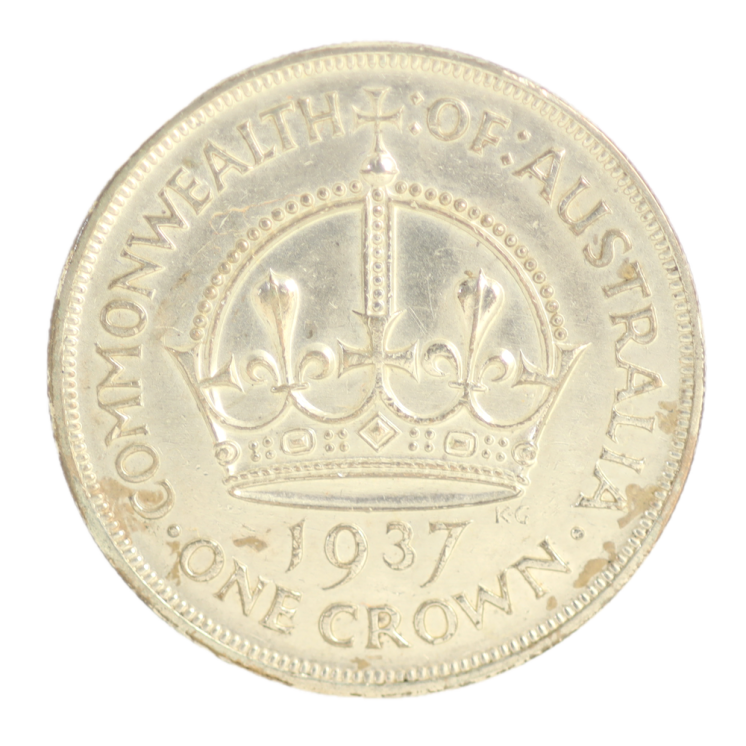 Australie - Georges VI (1936-1952) Couronne 1937 M (Melbourne)