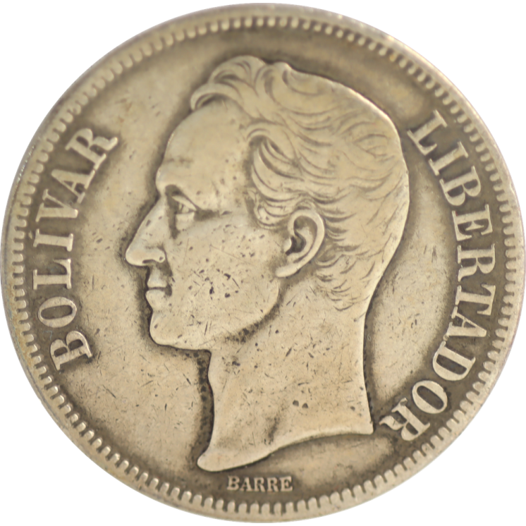 Venezuela - République, 5 Bolivares 1926