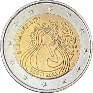 2022 - Estonie, 2 euros Paix en Ukraine