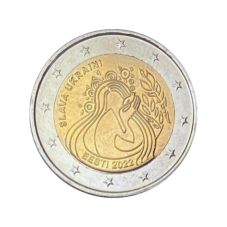 2022 - Estonie, 2 euros Paix en Ukraine