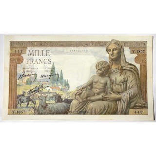 France - 1000 Francs FJ. 5-11-1942.FJ.
