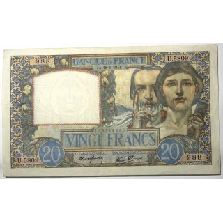France - 20 Francs JA.18-9-1941.