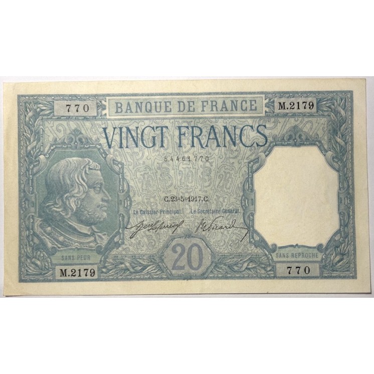 France - 20 Francs Bayard C.23-5-1917.