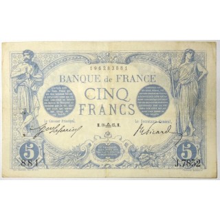 France - 5 Francs 1915