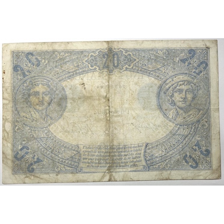 France - 20 Francs C.11 Janvier 1912. C.