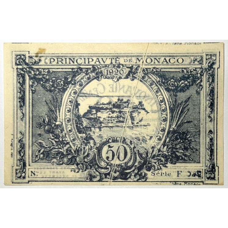 Monaco - 50 Centimes 1920