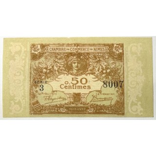 France - Chambre de Commerce de Nîmes, 50 Centimes