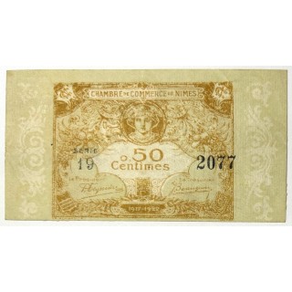 France - Chambre de Commerce de Nîmes, 50 Centimes