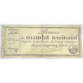 France - Bon pour 25 Francs, An 4 de la République