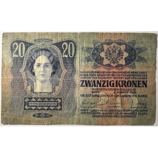 Autriche - 20 Kronen 1913
